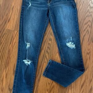 Kancan Dark Destressed Jeans KC8001 Size 25/27L